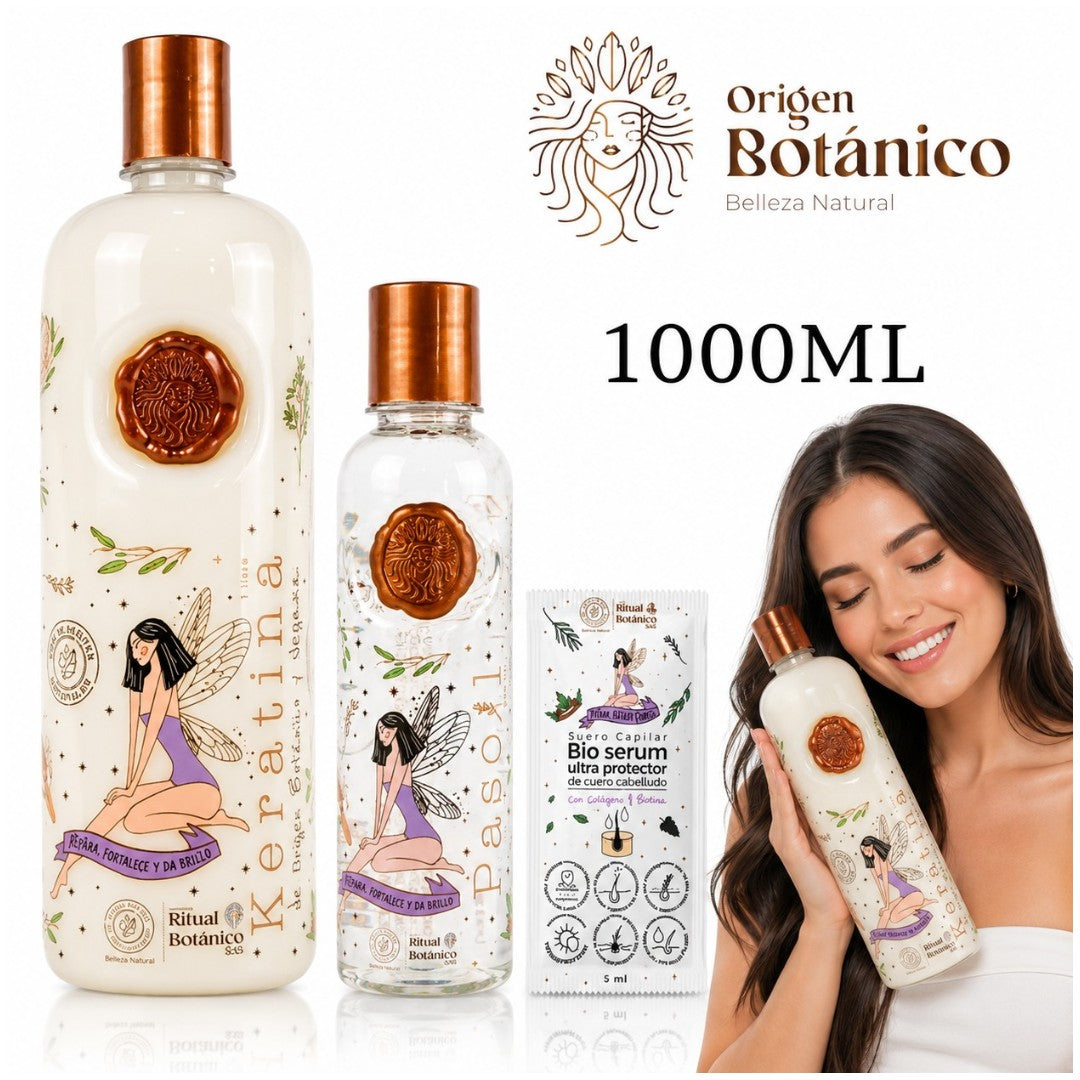 KERATINA ALISADORA VEGANA DE ORIGEN BOTANICO 1000ML