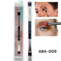 BROCHA DOBLE DIFUMINADORA Y APLICADORA DE SOMBRAS ALMA BEAUTY ABA-009