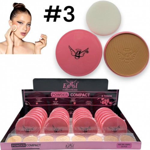 POLVO ENGOL ROSA & APLICADOR #03 EN-165PC