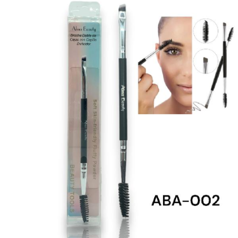 BROCHA DOBLE DE CEJAS CON CEPILLO DEFINIDOR ALMA BEAUTY ABA-002