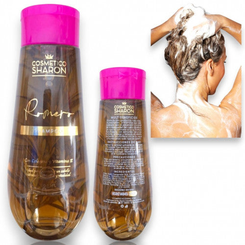 SHAMPOO DE ROMERO CON COLAGENO Y VITAMINA E SHARON 500ML