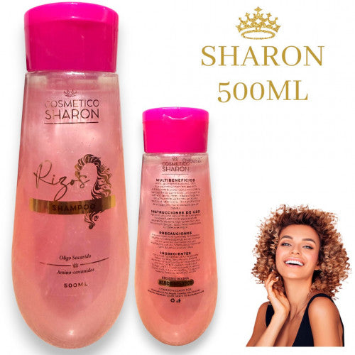 SHAMPOO RIZOS DEFINIDOS CON AMINO CERAMIDAS & OLIGO SACARIDO SHARON 500ML