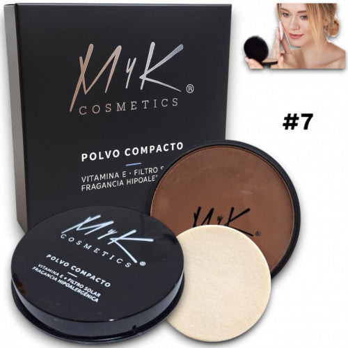 POLVO COMPACTO VIT E + FILTRO SOLAR MYK-8032 #7