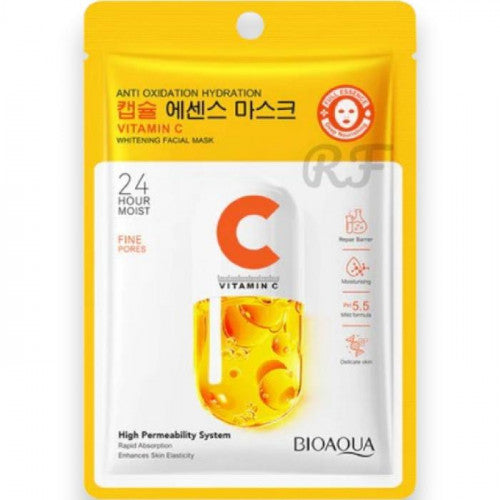 MASCARILLA FACIAL EN VELO ANTIOXIDANTE DE VITAMINA C BIOAQUA BQY46604
