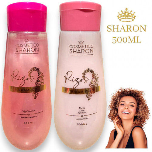 DUO RIZOS DEFINIDOS SHAMPOO + TRATAMIENTO CON AMINOACIDOS SHARON 500ML