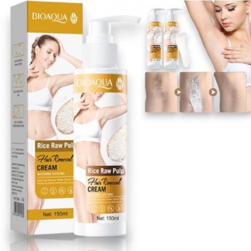 CREMA DEPILADORA BLANQUEADORA A BASE DE ARROZ BIOAQUA BQY17970