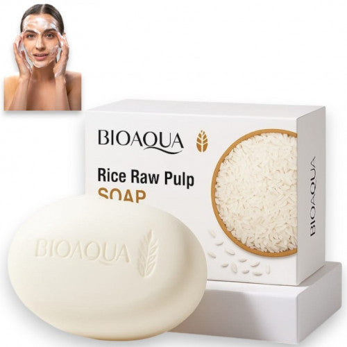 JABON EN BARRA A BASE DE ARROZ BIOAQUA BQY45279/BQY71174