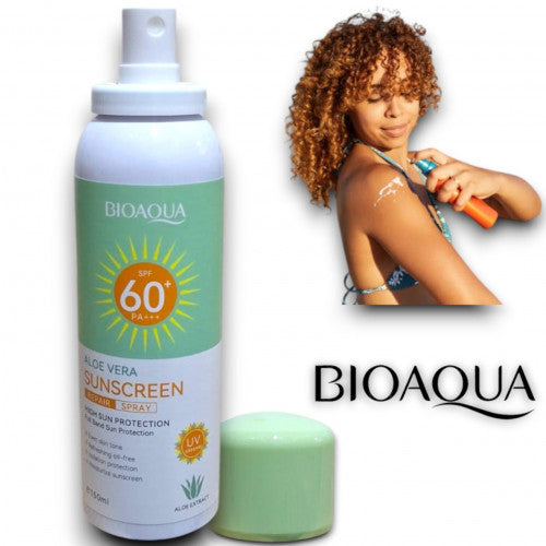 PROTECTOR SOLAR EN SPRAY SUNSCREEN ALOE VERA 60SPF+++ BIOAQUA BQY33208/BQY05459