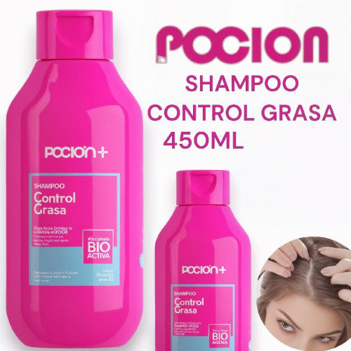 SHAMPOO CAPILAR CONTROL GRASA 450ML POCION