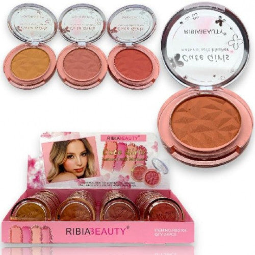 RUBOR COMPACTO CUTE GIRLS TONOS SURTIDOS RIBIABEUATY RB2104