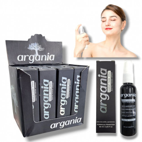 FIJADOR DE MAQUILLAJE PROFESIONAL ARGANIA 60 ML
