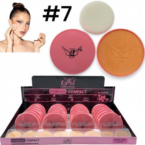 POLVO ENGOL ROSA & APLICADOR #07 EN-165PC