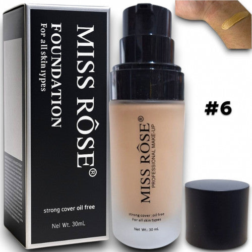 BASE LIQUIDA PROFESSIONAL FUNDATION BEIGE TONO#6 MISS ROSE 7601-070N6