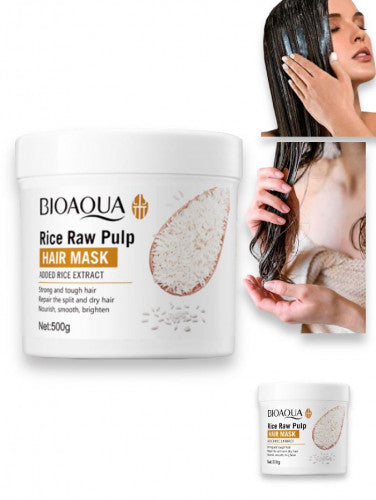 TRATAMIENTO CAPILAR CON EXTRACTO DE ARROZ BIOAQUA BQY51810 500GR