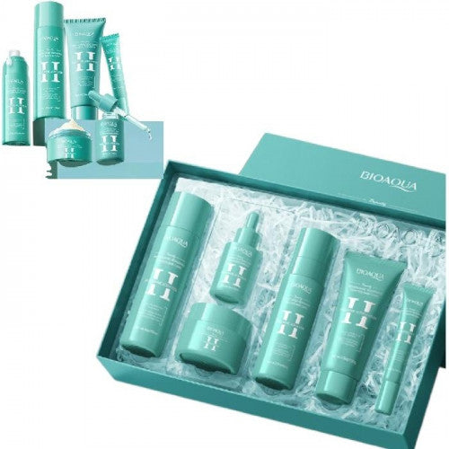 KIT DE SKIN CARE HIDRATANTE Y REJUVENECEDOR X6 PCS DE ACIDO HIALURONICO BIOAQUA BQY18878
