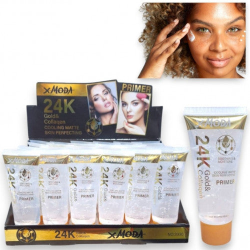 PRIMER EN GEL COOLING MATTE 24K GOLD & COLLAGEN XMODA 3330