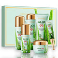 KIT DE CUIDADO FACIAL X6 PIEZAS DE ALOE VERA 99% BIOAQUA BQY14788