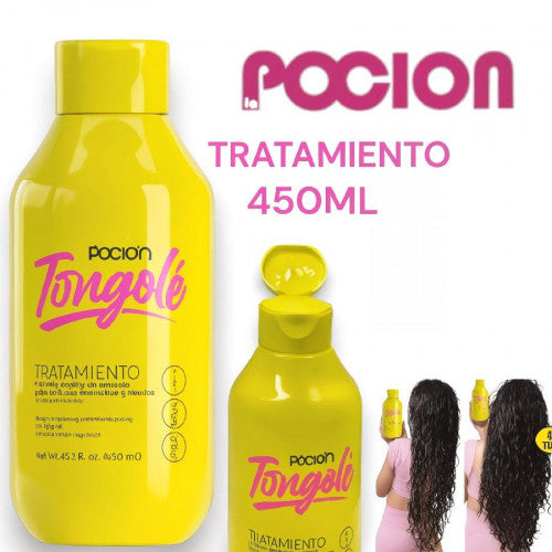 TRATAMIENTO CAPILAR PARA CABELLOS ONDULADOS Y RIZADOS TONGOLE 450ML POCION