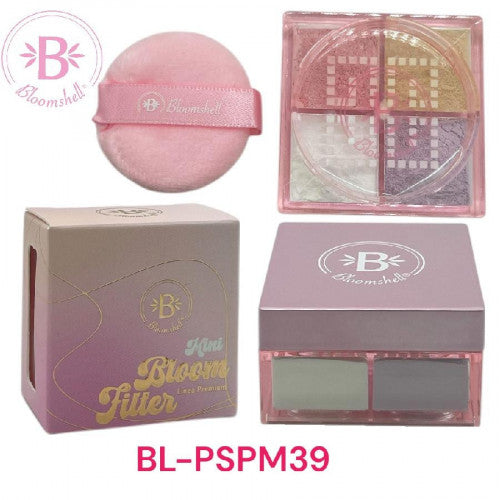 SET X4 DE POLVOS TRASLUCIDOS TONOS SURTIDOS BLOOMSHELL BL-PSPM39