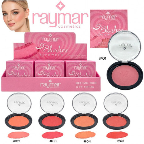 RUBOR POWDER COMPACTO RAYMAR COLORES SURTIDOS MG-7000