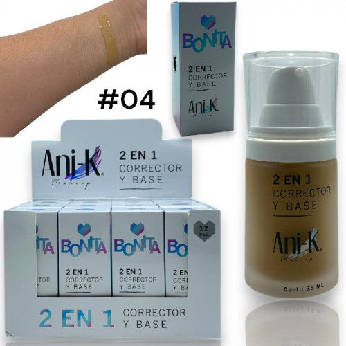 BASE Y CORRECTOR 2IN1 BONITA ANI-K #04 CA1862