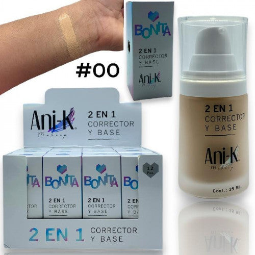 BASE Y CORRECTOR 2IN1 BONITA ANI-K #00 CA1862