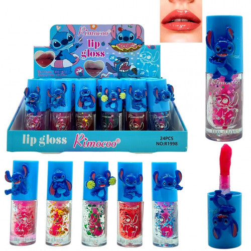 LIP GLOSS APLICADOR GRUESO STITCH TONOS SURTIDOS RIMOCOO R1998-B