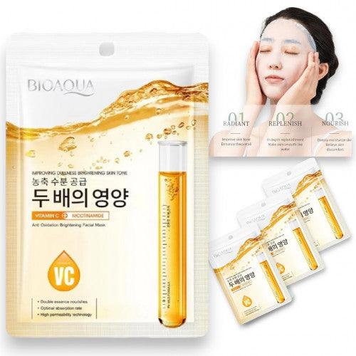 MASCARILLA FACIAL EN VELO HIDRATANTE VITAMINA C BIOAQUA BQY33727