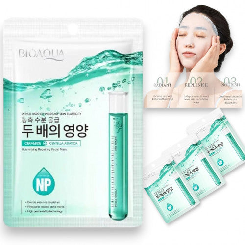 MASCARILLA FACIAL EN VELO REPARADORA CERAMIDE BIOAQUA BQY33734