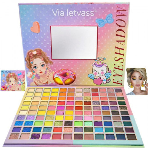 PALETA DE SOMBRAS X99COLORS CON ESPEJO VIA LETVASS 2329