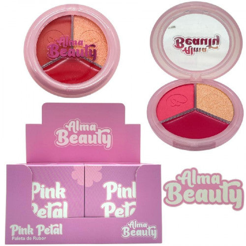 TRIO DE RUBORES + ILUMINADOR ALMA BEAUTY ABM-024