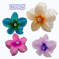 GANCHOS PARA EL CABELLO DE FLOR CON PERLA COLORES COMBINADOS SURTIDOS CF2028-6