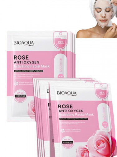 MASCARILLA FACIAL HIDRATANTE DE ROSAS BIOQUA BQY56457