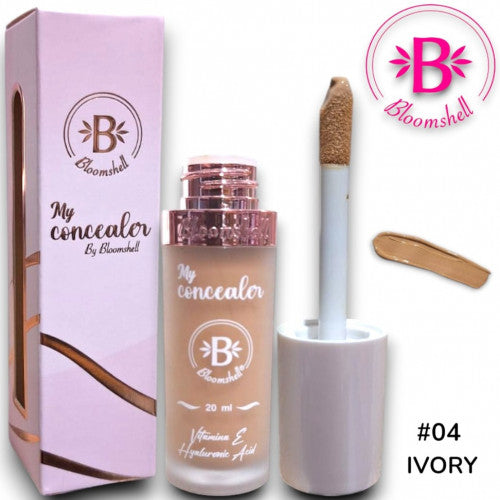 CORRECTOR LIQUIDO MY CONCEALER CON APLICADOR 20ML TONO #04 IVORY BLOOMSHELL BL-B0808-04