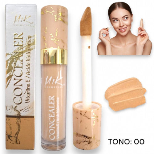 CORRECTOR CONCEALER CON VITAMINA E Y ACIDO HIALURONICO TONO# 00 NATURAL MYK-6179