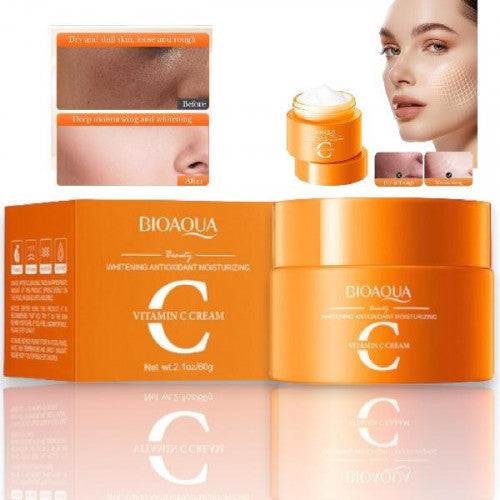 CREMA FACIAL NUTRITIVA BLANQUEADORA DE VITAMINA C BIOAQUA BQY18922