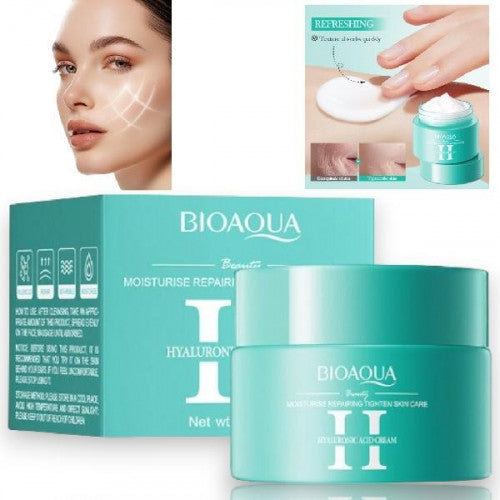 CREMA FACIAL NUTRITIVA BLANQUEADORA DE ACIDO HIALURONICO BIOAQUA BQY18861