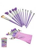 SET DE BROCHAS X 13 UNIDADES INCLUYE TULA COLOR LILA /AGJC25030-59
