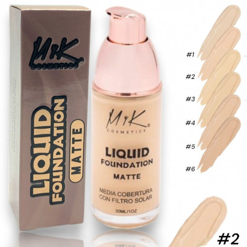 BASE LIQUIDA FOUNDATION MATTE MYK-6111 TONO #2