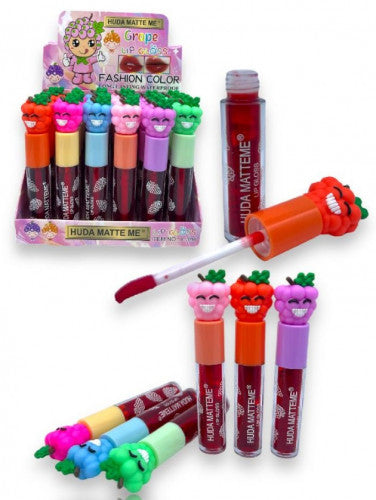 TINTA DE LABIOS GRAPE FASHION LONG LASTING WATERPROOF HUDA MATTE ME X-384