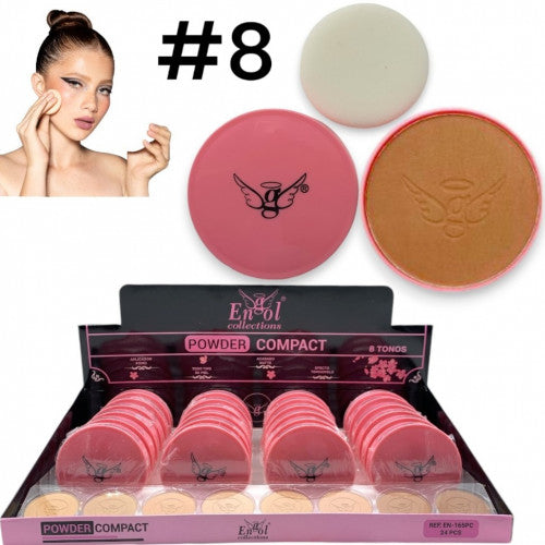 POLVO ENGOL ROSA & APLICADOR #08 EN-165PC