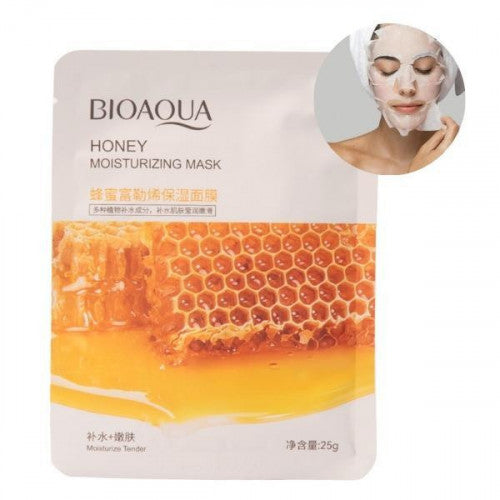 MASCARILLA EN VELO FACIAL MIEL BIOAQUA BQY51490/BQY74978