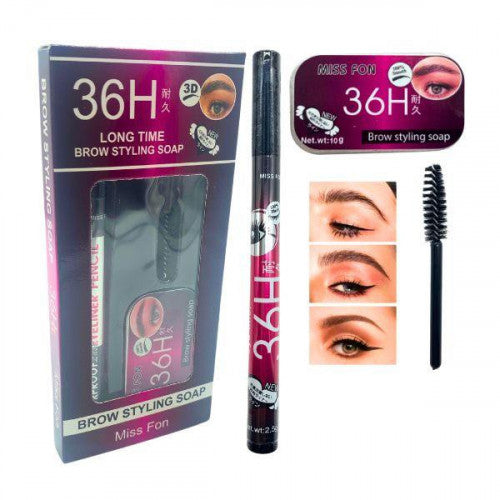 KIT DE JABON DE CEJAS ORGANICA + PLUMON DELINEADOR 36 H 8831