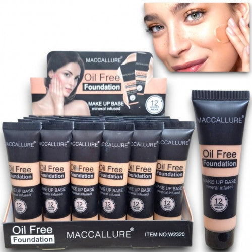 BASE LIQUIDA FUNDATION OIL FREE TONOS SURTIDOS MACCALLURE W2320
