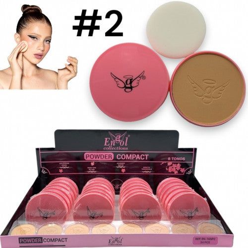 POLVO ENGOL ROSA & APLICADOR #02 EN-165PC