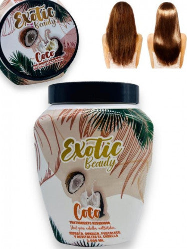 TRATAMIENTO REPARADOR CAPILAR CON EXTRACTO DE COCO EXOTIC BEAUTY 1000 ML