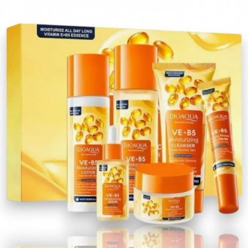 KIT DE CUIDADO FACIAL X6 PIEZAS  ANTI-EDAD  ANTI-ARRUGAS VE + B5 BIOAQUA BQY17932