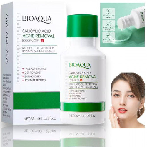 SERUM FACIAL CON ACIDO SALICILICO PARA ELIMINAR EL ACNE 35ML BIOAQUA BQY49112/BQY42569