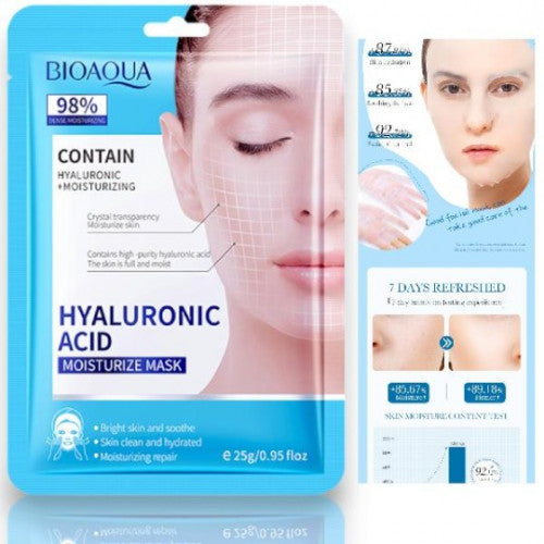 MASCARILLA FACIAL HIDRATANTE ACIDO HYALURONIC ACID BIOAQUA BQY92027
