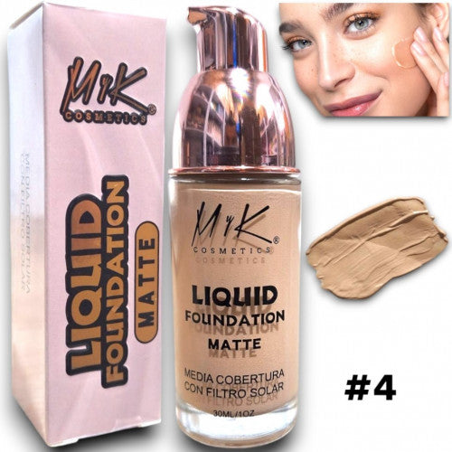 BASE LIQUIDA FOUNDATION MATTE MYK-6111 TONO #4
